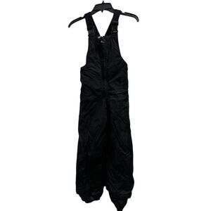 TOMA Black kids Bib overall ski snow pants winter stretch adjustable straps sz 8